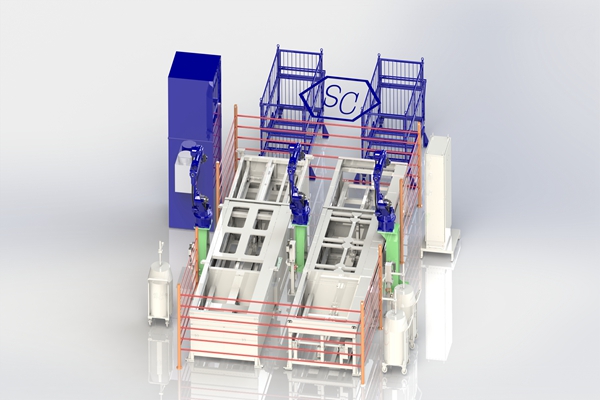 焊接機(jī)器人生產(chǎn)線